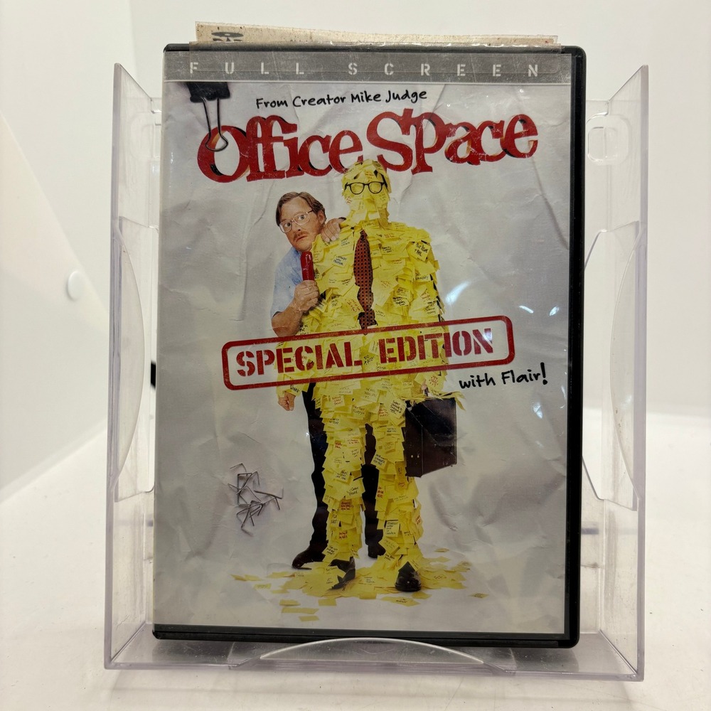 Office Space Special Edition with Flair DVD Full Screen Mike Judge Comedy